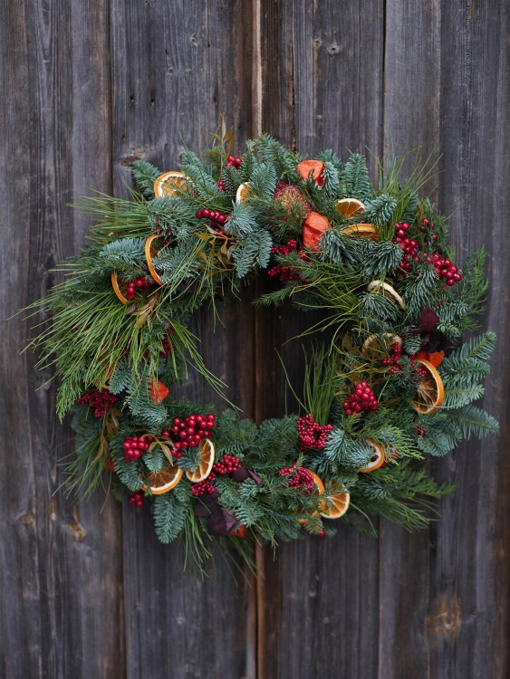 Венок «Ягодный пунш» — Городской букет