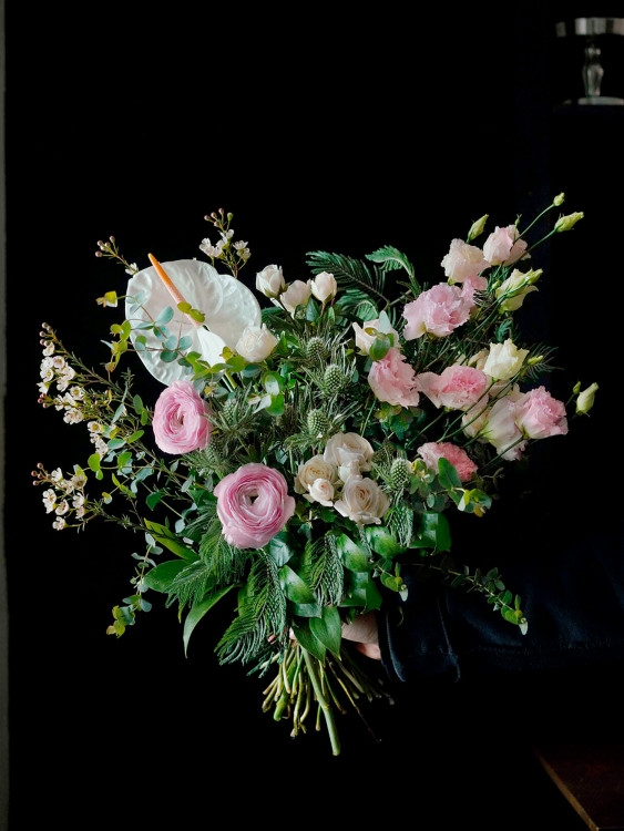 Букет «Мэрит» словно перламутровая жемчужина — Городской букет