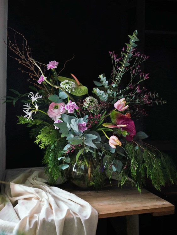 Букет «Амадея» в дикой лесной манере — Городской букет