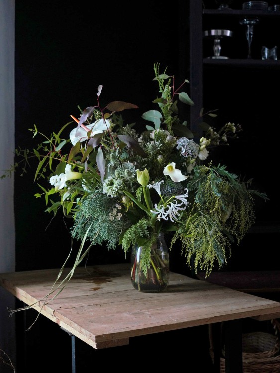 Букет «Лиана», сотканный из лесного ветра и листвы — Городской букет