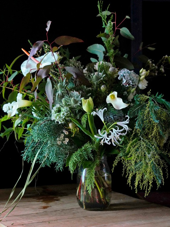 Букет «Лиана», сотканный из лесного ветра и листвы — Городской букет