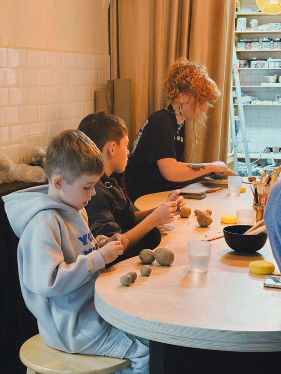 Детский мастер-класс по керамике &mdash; Городской букет