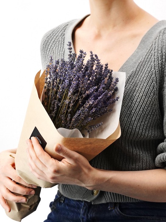 Букетик сушеной лаванды «Полин» в декоративной упаковке — Городской букет