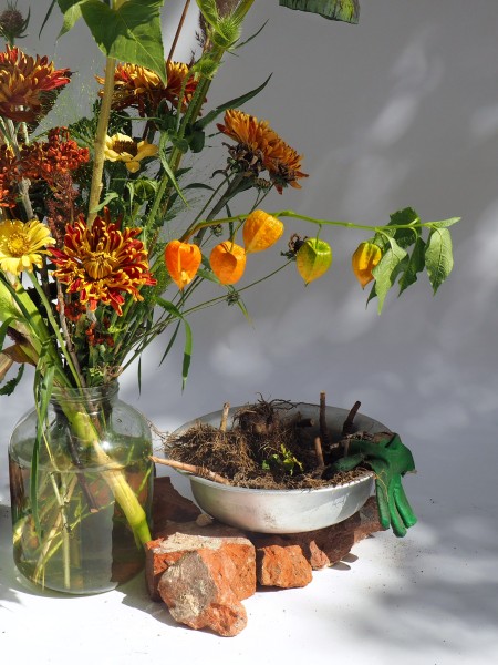 Композиция с сухоцветами в деревенском стиле фото 2 — Городской букет