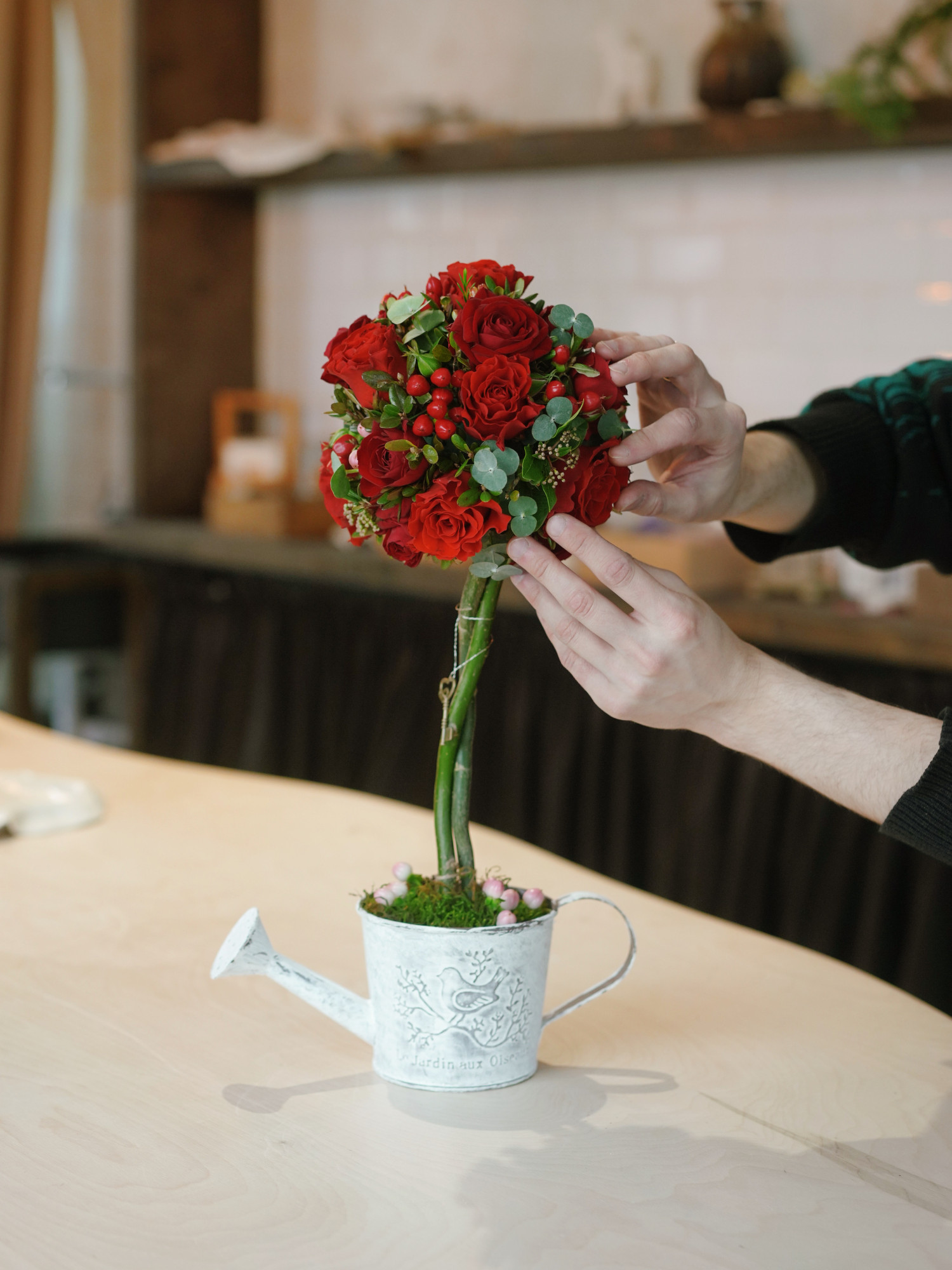 Мастер-класс по флористике для двоих «Дерево любви» фото 1 &mdash; Городской букет